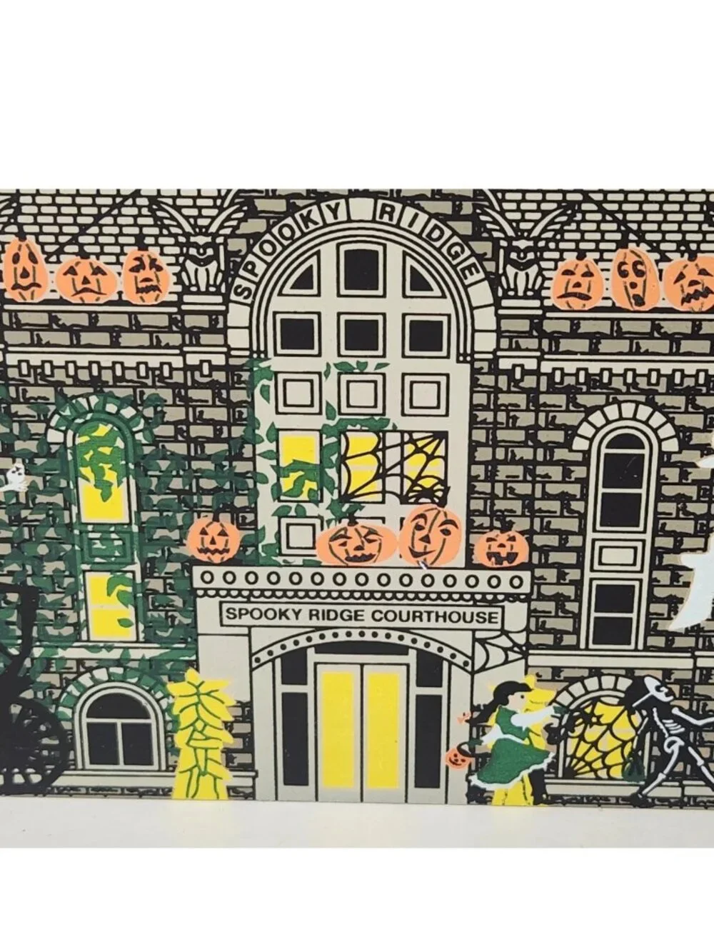 Cat's Meow Spooky Ridge Courthouse Haunted Halloween Shelf Sitter Fall Decor - Picture 2 of 8